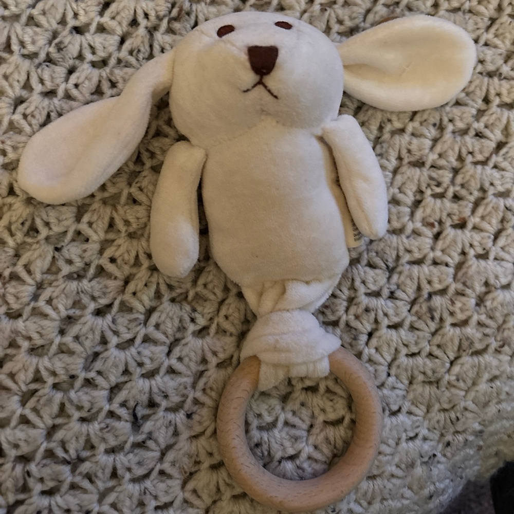 Plush Bunny Rattle Toy